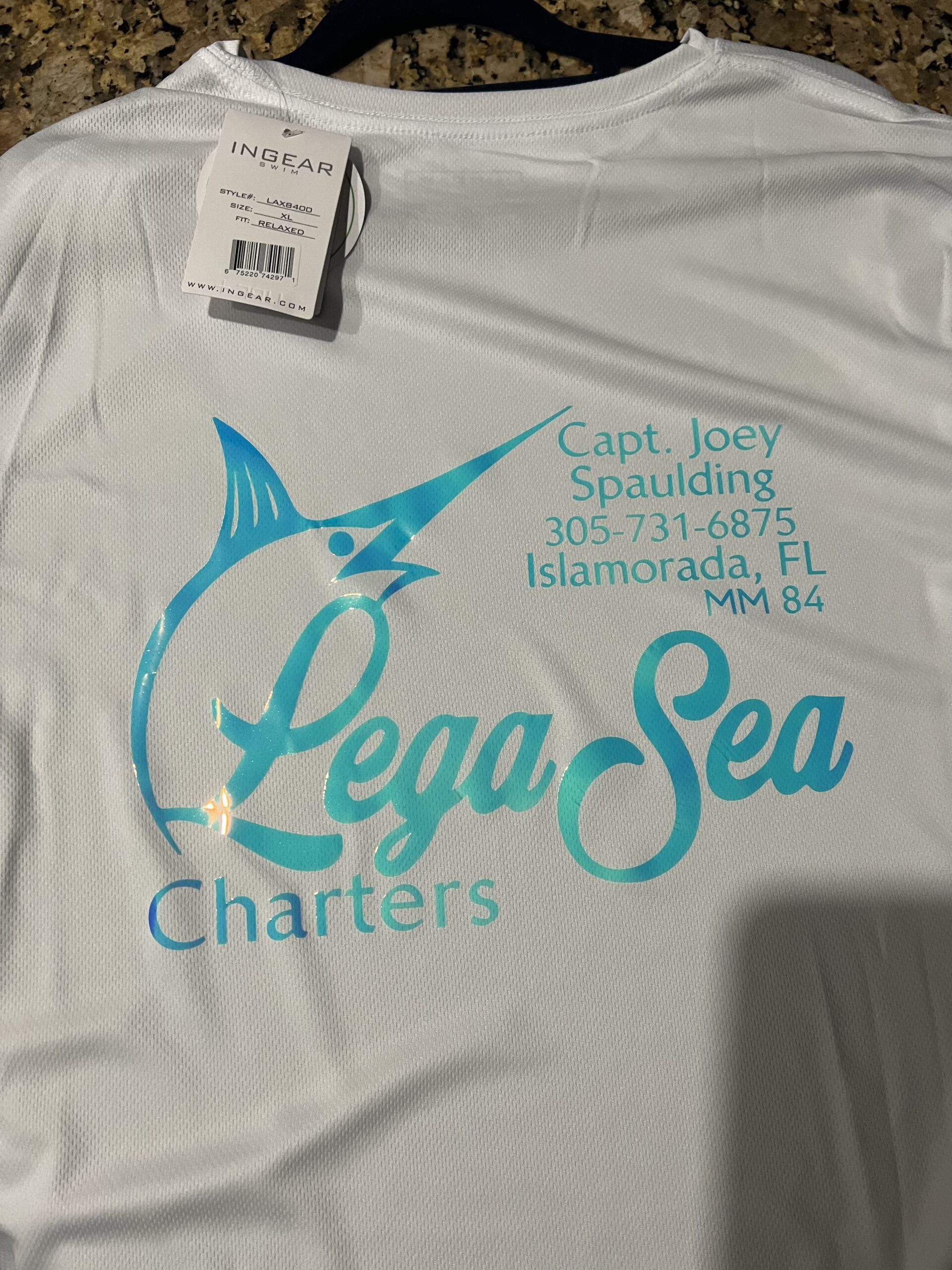 Men's- Long Sleeve- Relaxed Fit- InGear- Logo- UPF 50+ – LegaSea Charters  Merchandise Shop